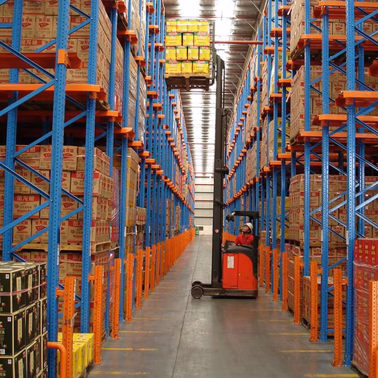 OEM тяжелый промышленный регулируемый стеллаж для хранения, металлический привод в паллетных стеллажах/стальной привод в стеллажах, стеллажах фило